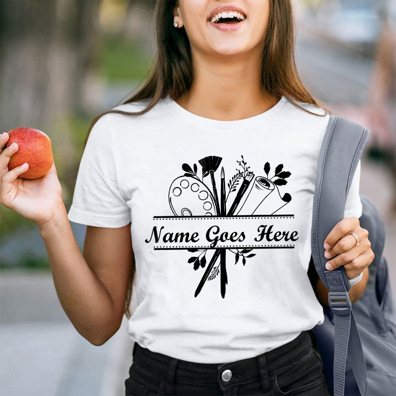 Personalized Art Crew Teacher T-Shirt