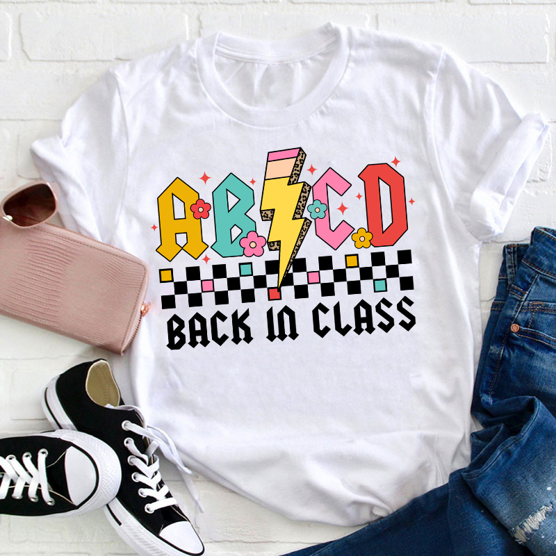 ABCD Back In Class Teacher T-Shirt
