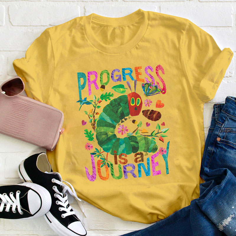Progress Is A Journey Teacher T-Shirt