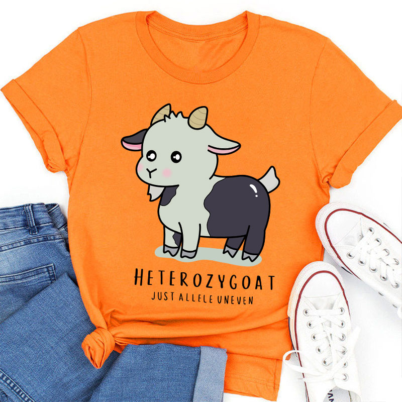 Heterozygoat Just Allele Uneven Teacher T-Shirt