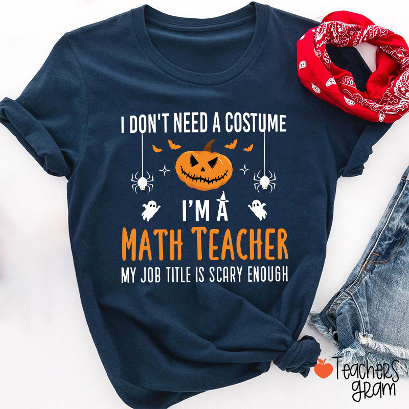 Personalized My Job Title Is Scary Enough T-Shirt
