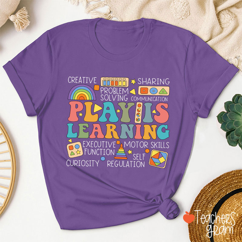 Play Is Learning Groovy Teacher T-Shirt