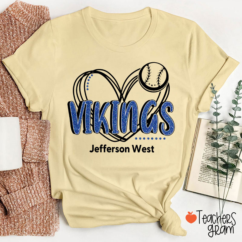 Personalized Mascot And Sport Game Day Teacher T-Shirt