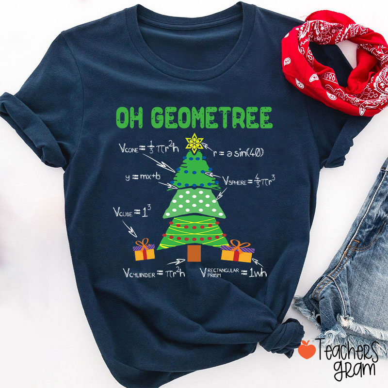Oh Geometree Christmas T-Shirt