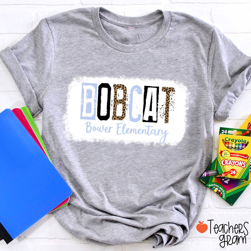Personalized Mascot Inkjet Word Art Teacher T-Shirt