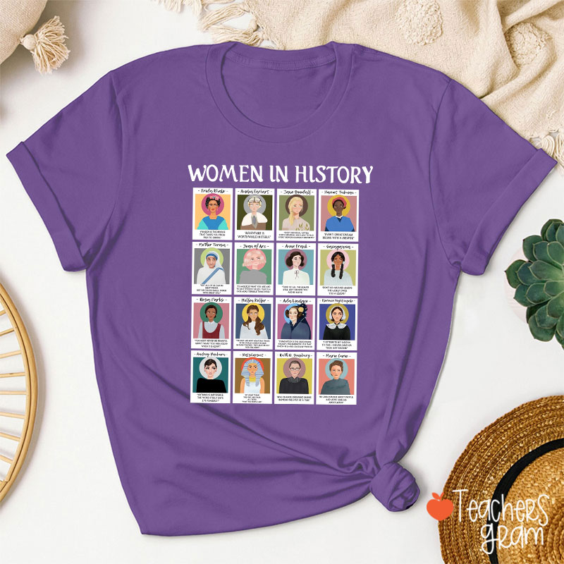 Women In History Teacher T-Shirt