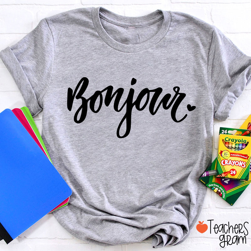 Bonjour Children French Teacher T-Shirt