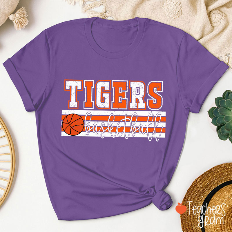 Personalized Mascot And Sport Contrasting Colors Teacher T-Shirt