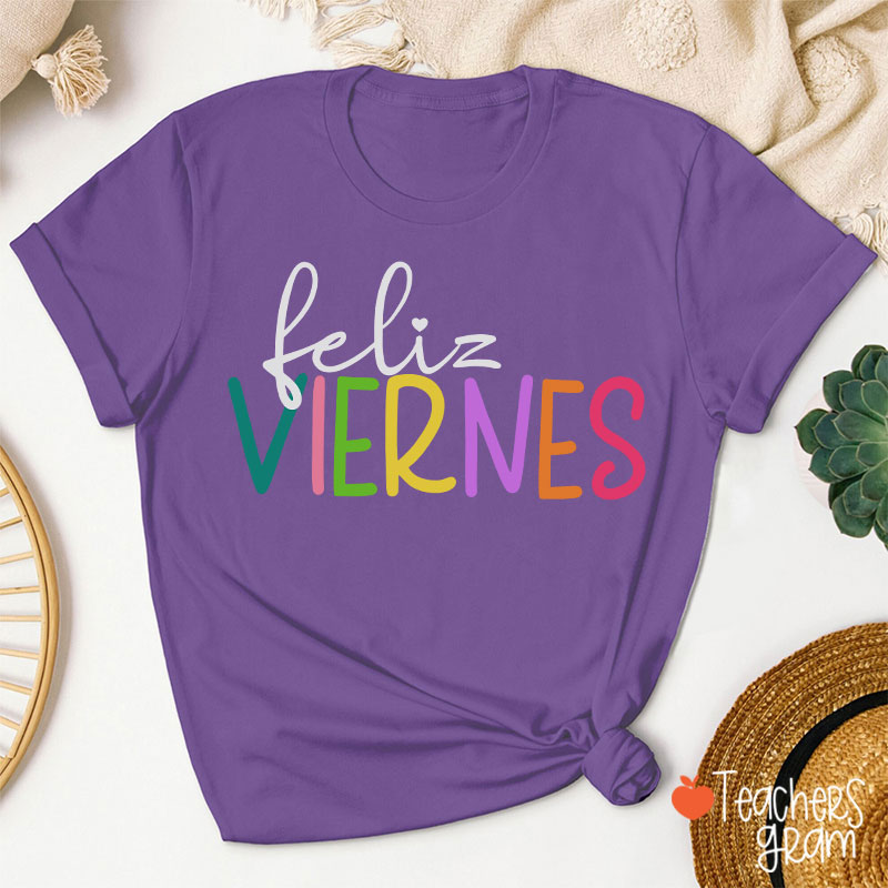 Feliz Niernes Teacher T-Shirt