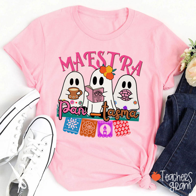 Cute Mexican Ghosts Spanish Teacher T-Shirt