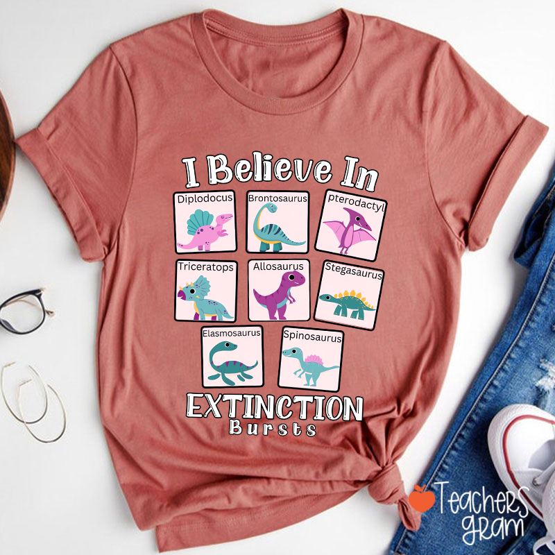 I Believe In Extinction Bursts Teacher T-Shirt