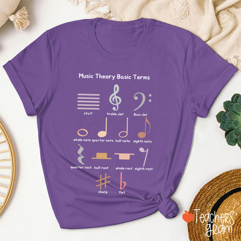 Music Theory Basic Terms Teacher T-Shirt