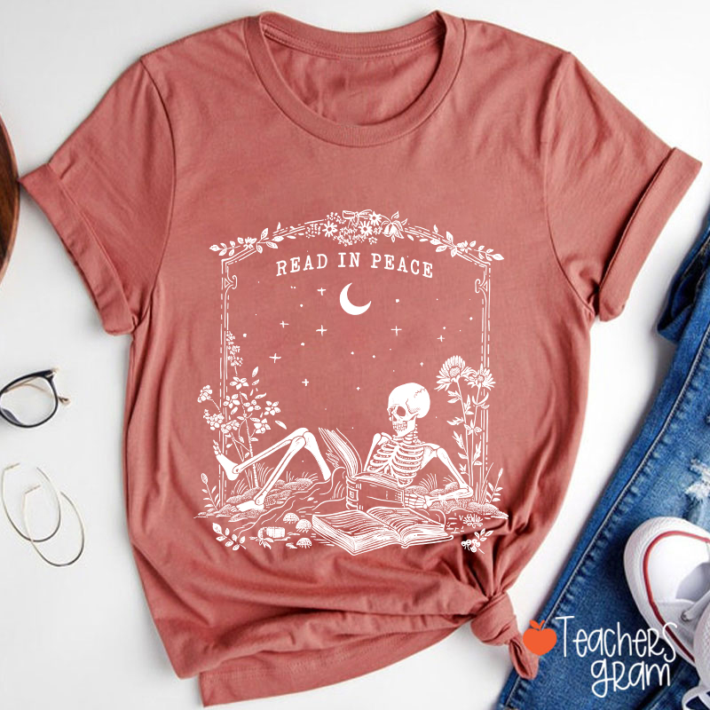 Read In Peace Ghost Teacher T-Shirt