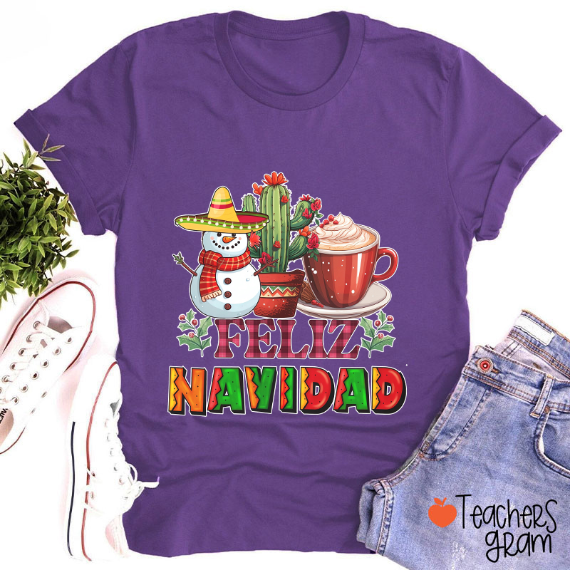 Feliz Navidad Spanish Teacher T-Shirt