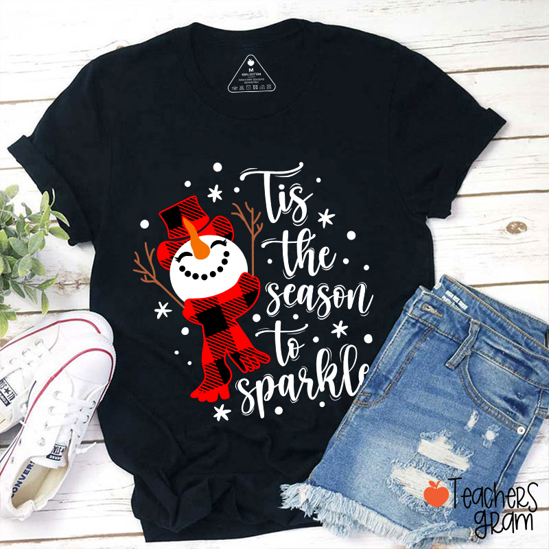 Tis The Season To Sparkle Teacher T-Shirt