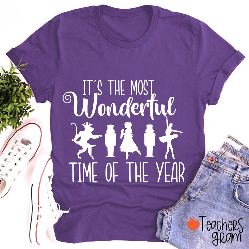 It's The Most Wonderful Time Of The Year Christmas Teacher T-Shirt