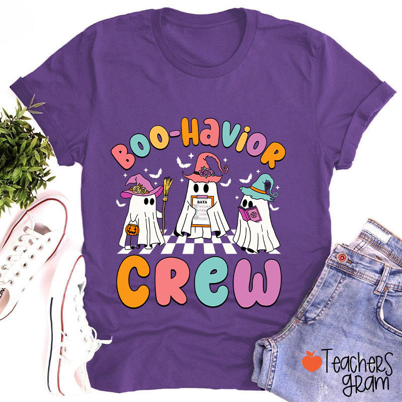 Boo Havior Crew Halloween Teacher T-Shirt