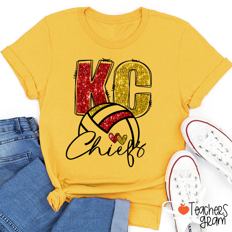 Personalized Team Name Initials And Sport Teacher T-Shirt