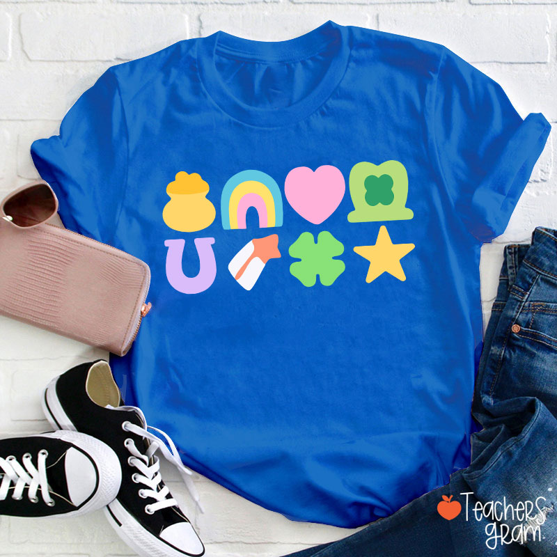 Lucky St Patricks Day Teacher T-Shirt