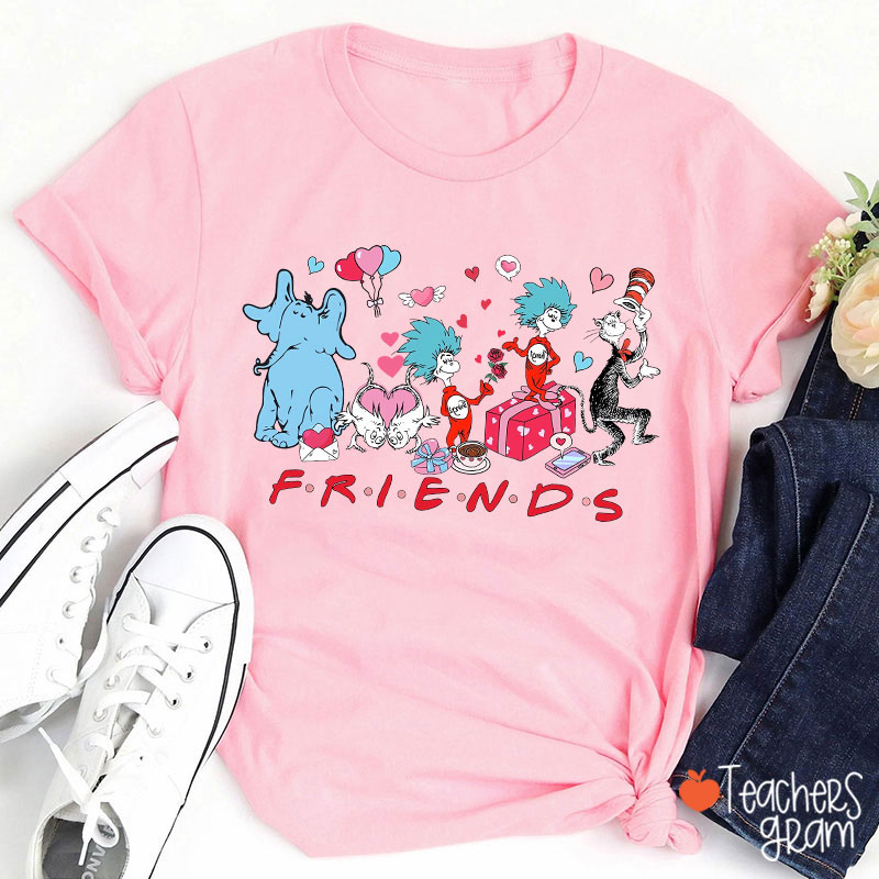 Love Friends Children's Books Teacher T-Shirt