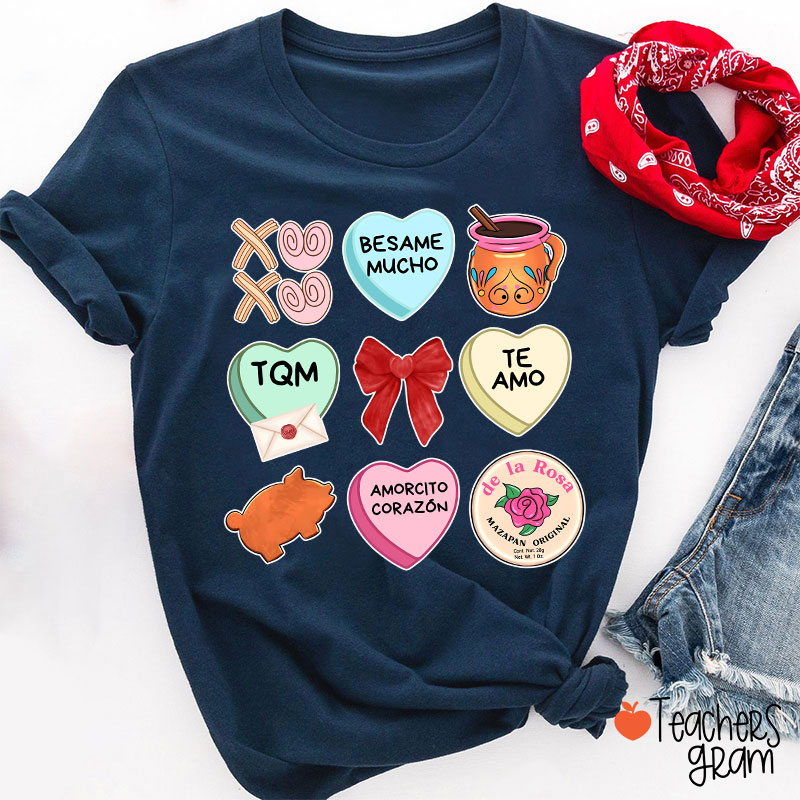 Love Stuff Spanish Teacher T-Shirt