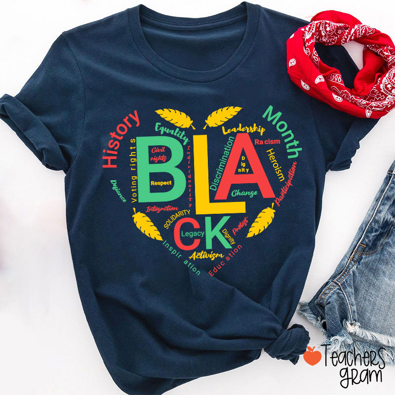 Love Black History Month Teacher T-Shirt