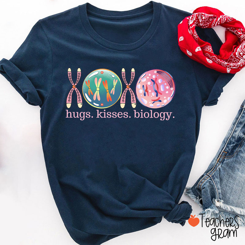 XOXO Hugs Kisses Biology Science Teacher T-Shirt