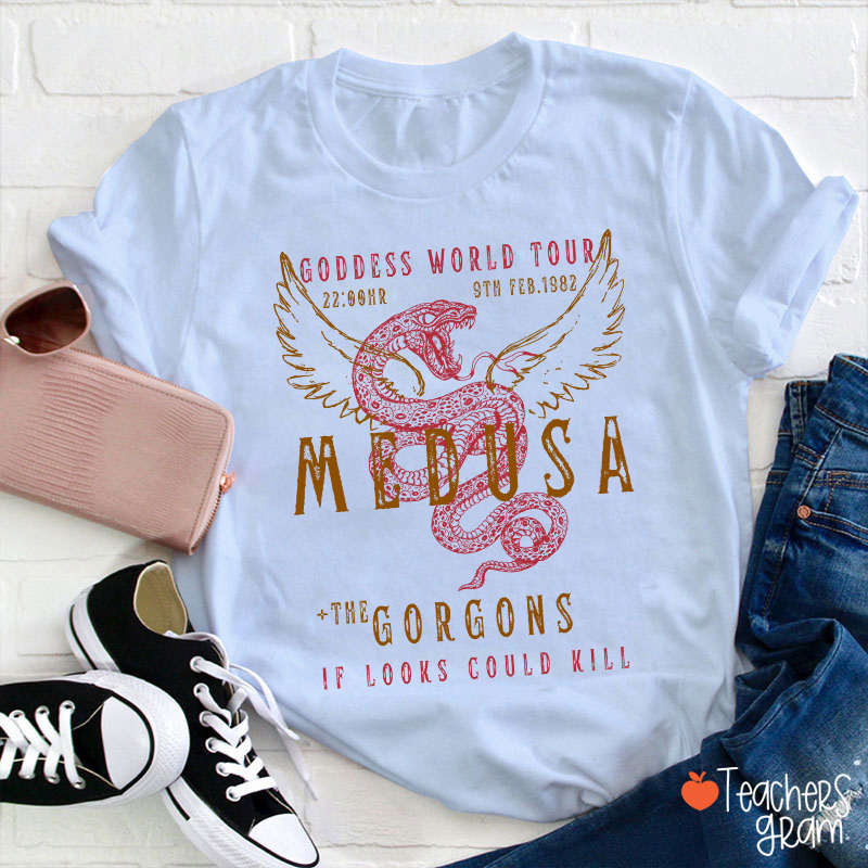 Medusa The Gorgons Teacher T-Shirt