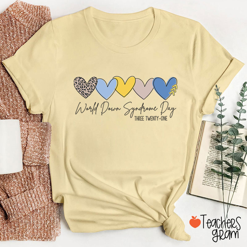 World Down Syndrome Day Teacher T-Shirt