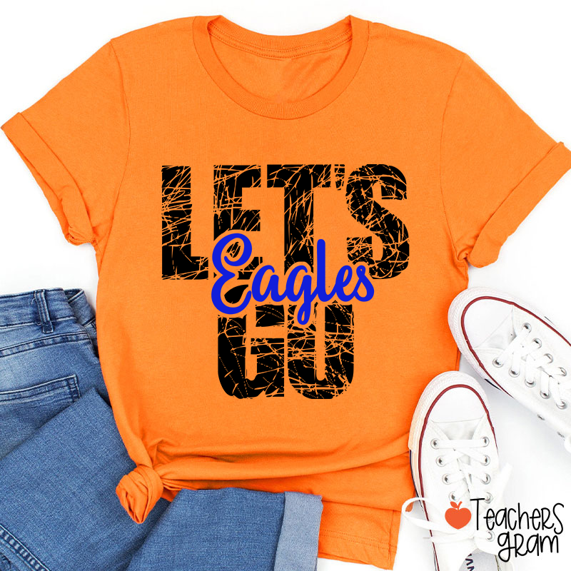 Personalized Mascot Let's Go Teacher T-Shirt