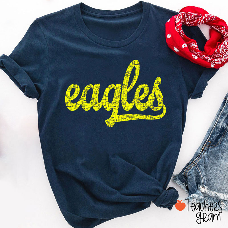 Personalized Mascot Comfort Colors Distressed Teacher T-Shirt