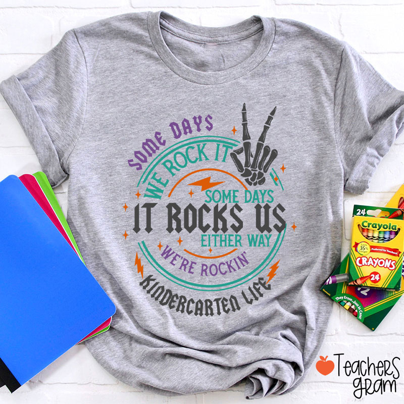 Personalized Grade Rock This School Teacher T-Shirt