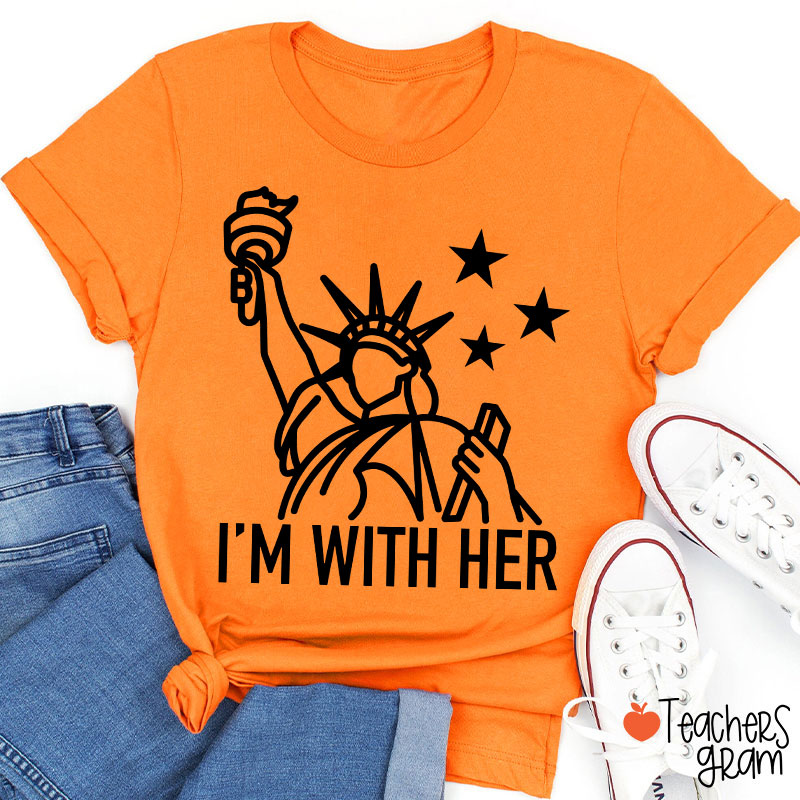 I'm With Her Teacher T-Shirt