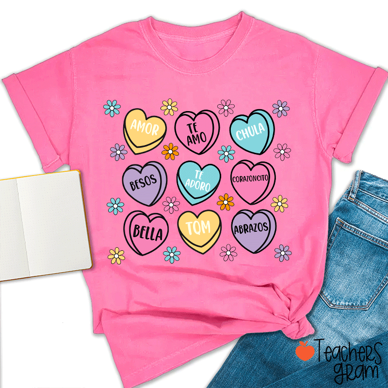 Amor Teamo Chula Spanish Teacher T-Shirt