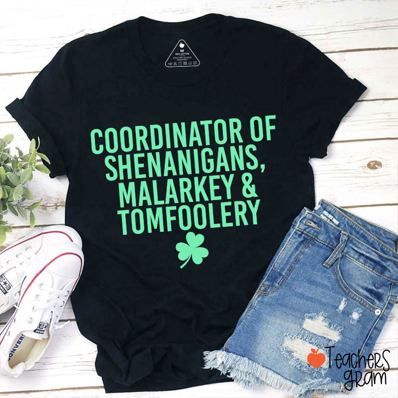 Coordinator Of Shenanigans Teacher T-Shirt