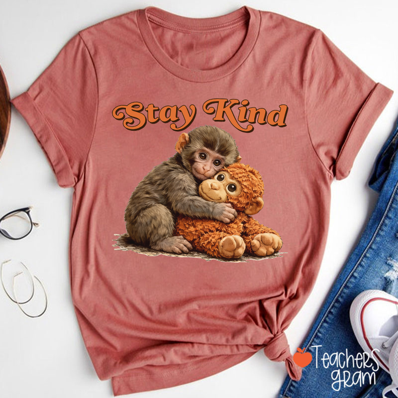 Stay Kind Punch Teacher T-Shirt
