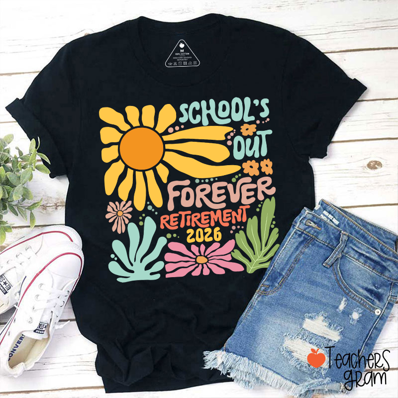 Personalized Colorful Sunflowers And Text Teacher T-Shirt