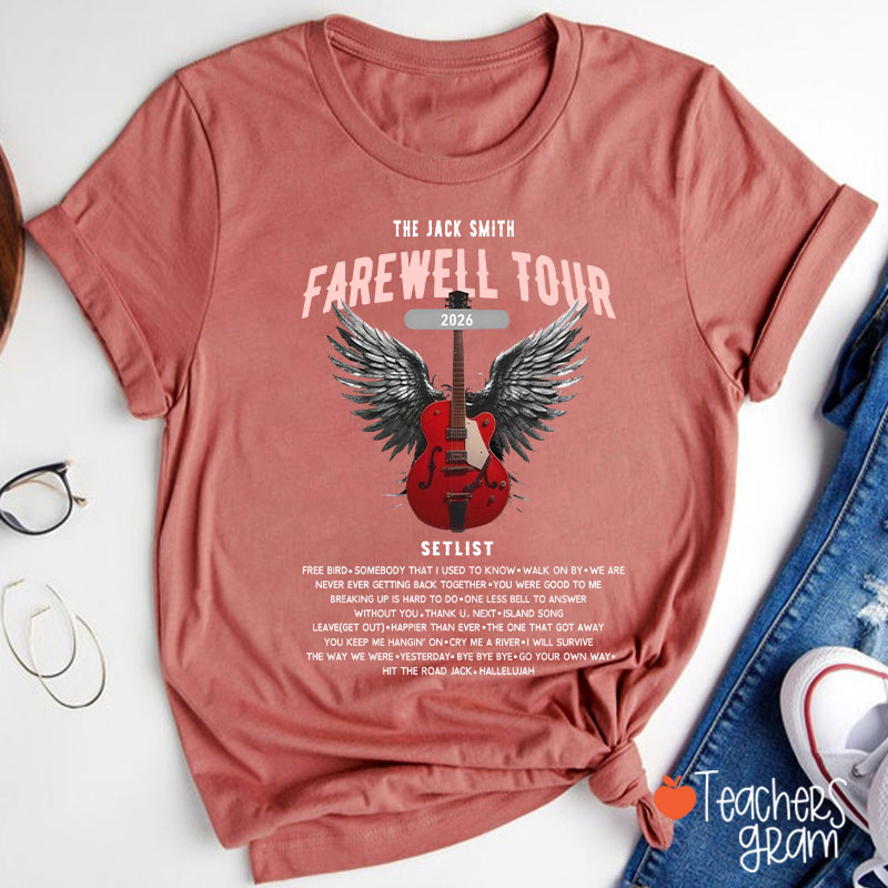 Personalized Retirement Funny Music-themed Teacher T-Shirt