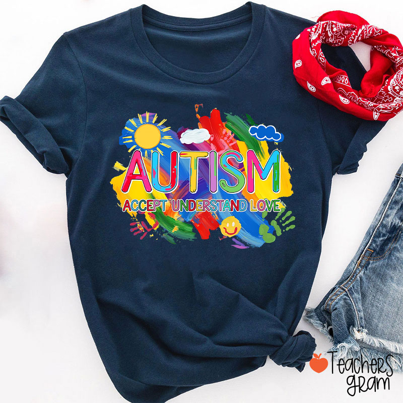 Autism Accept Understand Love Teacher T-Shirt