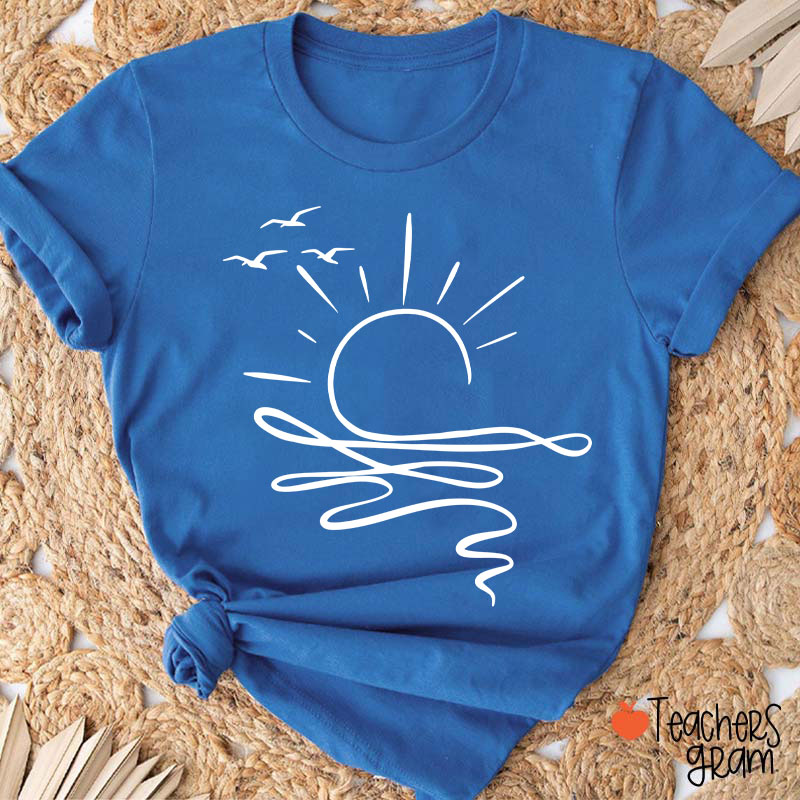 Comfort Colors Sun Ocean Teacher T-Shirt