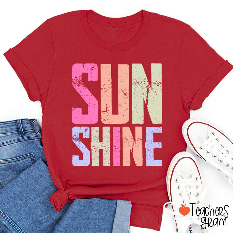 Sun Shine Summer Vibe Teacher T-Shirt