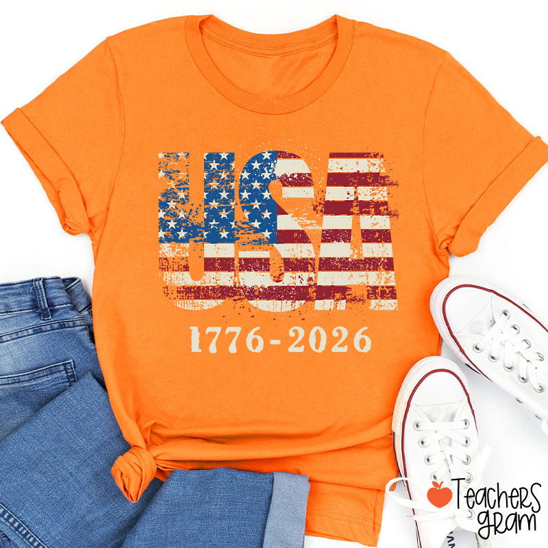 USA 1776-2026 Teacher T-Shirt