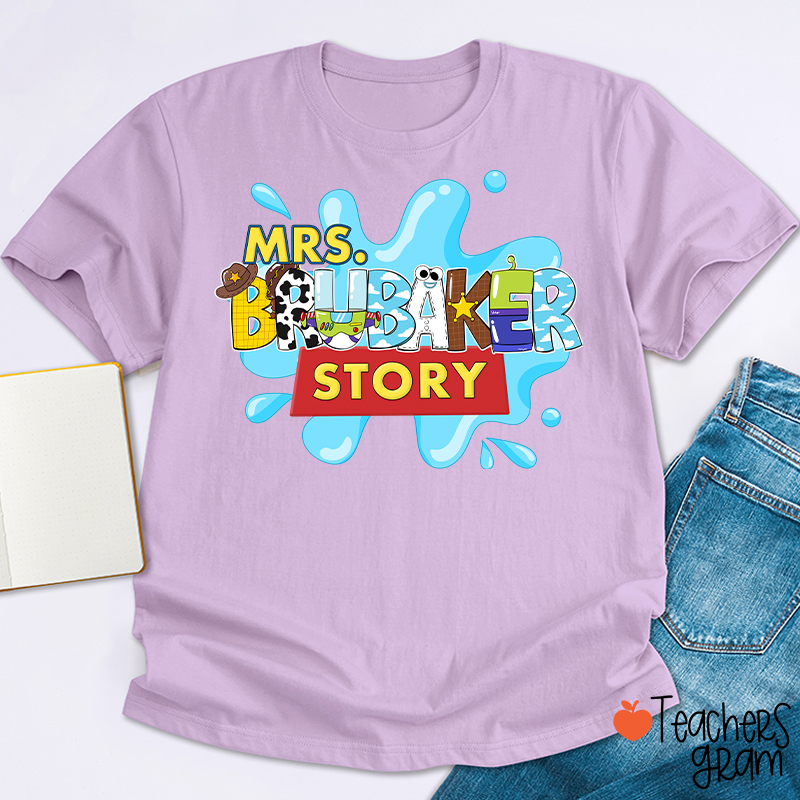 Personalized Name Your Story Teacher T-Shirt
