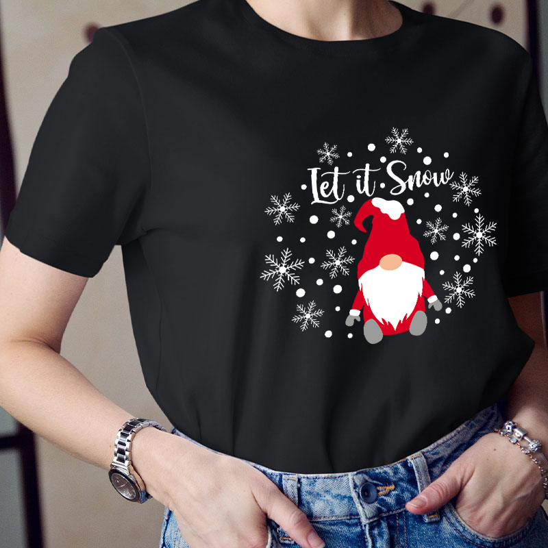 Let It Snow Teacher T-Shirt
