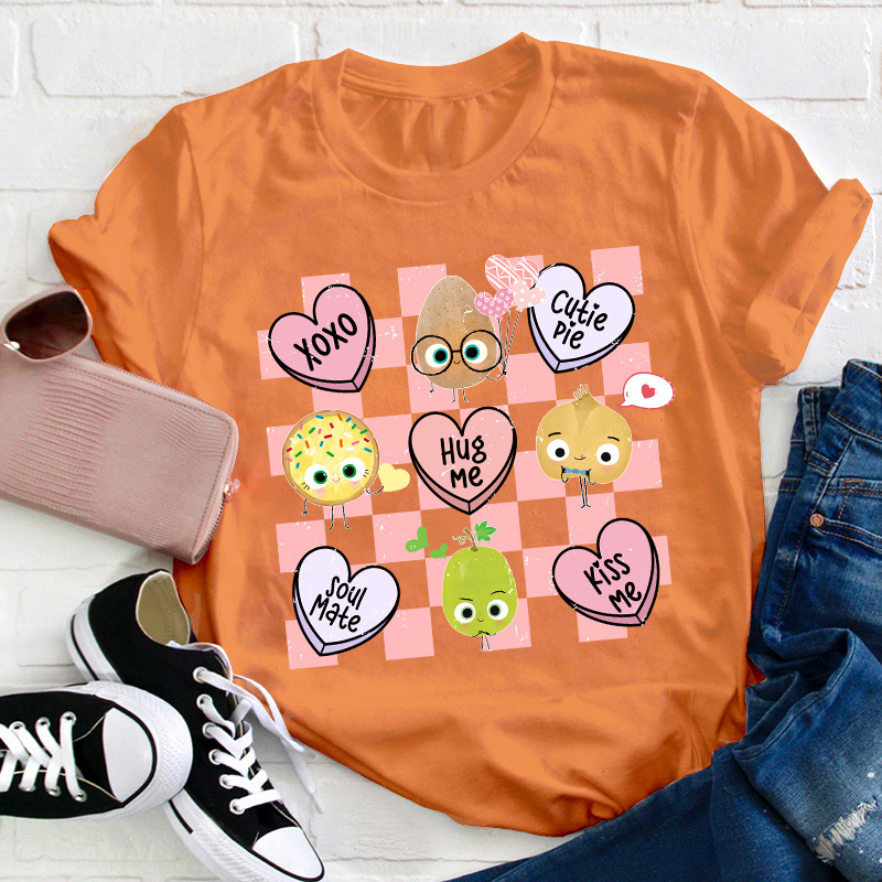 Xoxo Hug Me Kiss Me Teacher T-Shirt