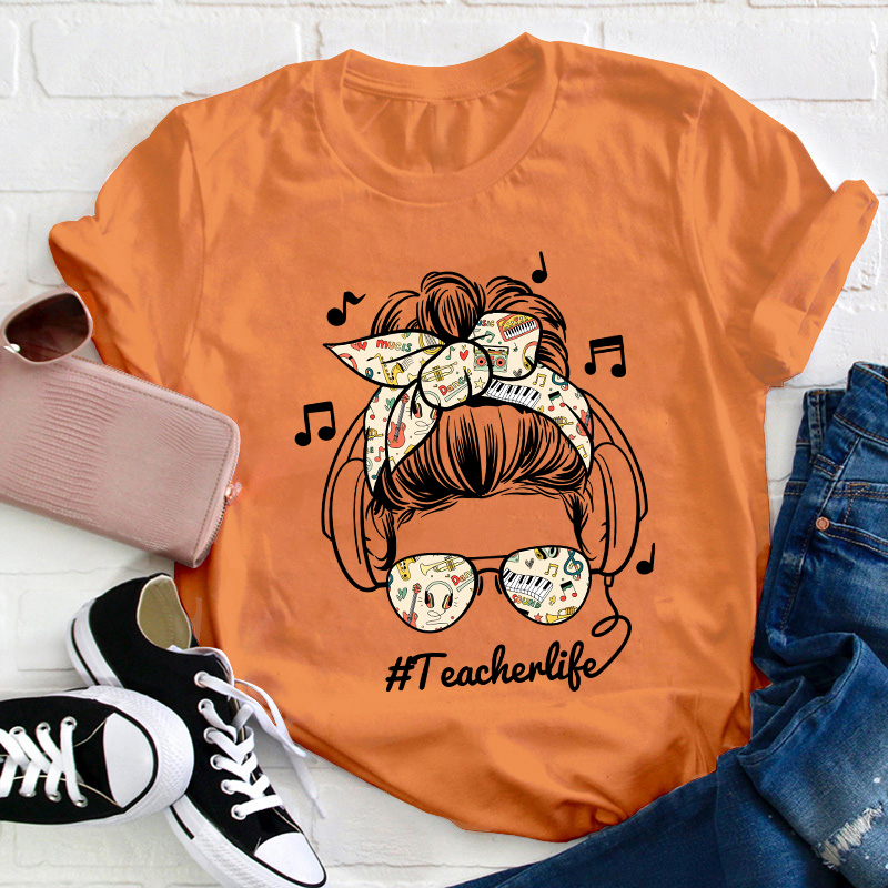Listen Music Teacherlife Teacher T-Shirt