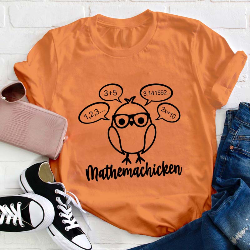 Mathemachicken Teacher T-Shirt Sale-Teachersgram