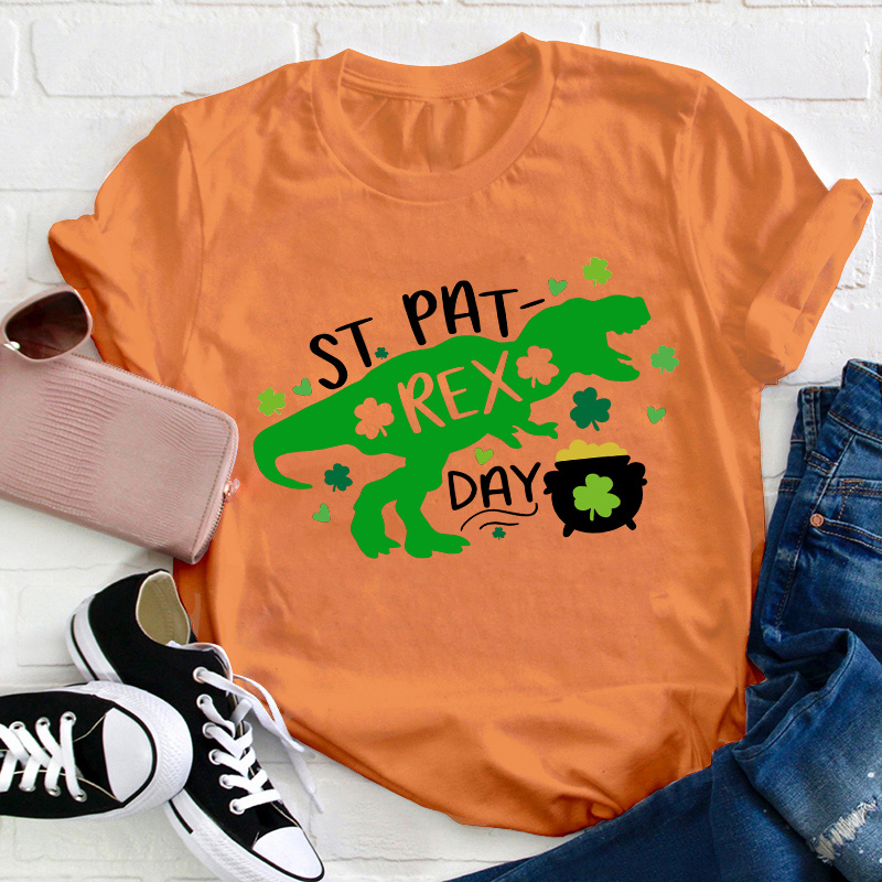 St Pat Rex Day Teacher T-Shirt