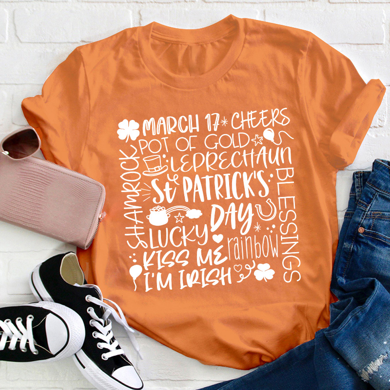 St Patrick's Day Lucky Teacher T-Shirt