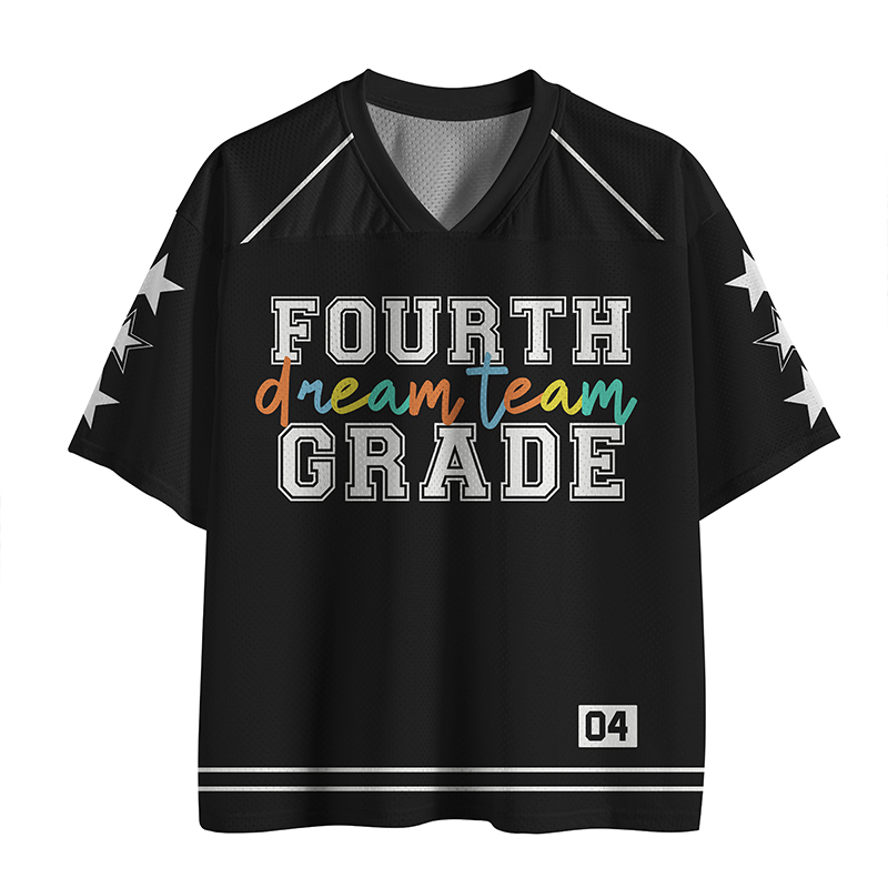 Personalized Grade And Name Dream Team Teacher Mesh Jersey